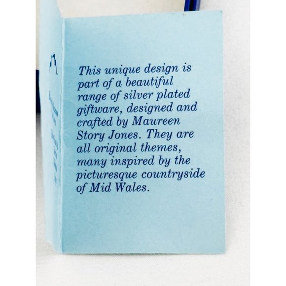 Vintage Silver Scenes Butterfly and Flowers Brooch/Pin - Made in Wales - Picture 10 of 13